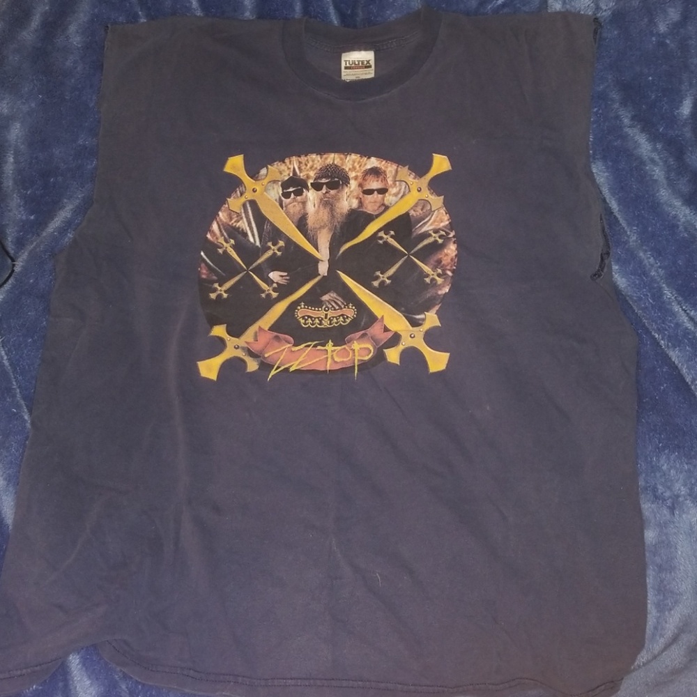 Rare Mens 2x zz top tank top